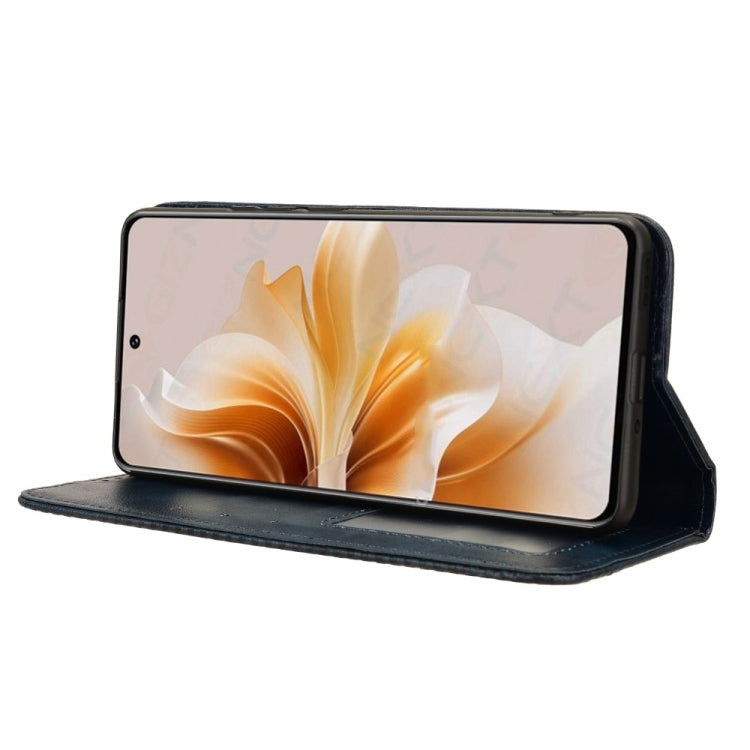 For OPPO A3 Pro 5G Magnetic Buckle Retro Texture Leather Phone Case