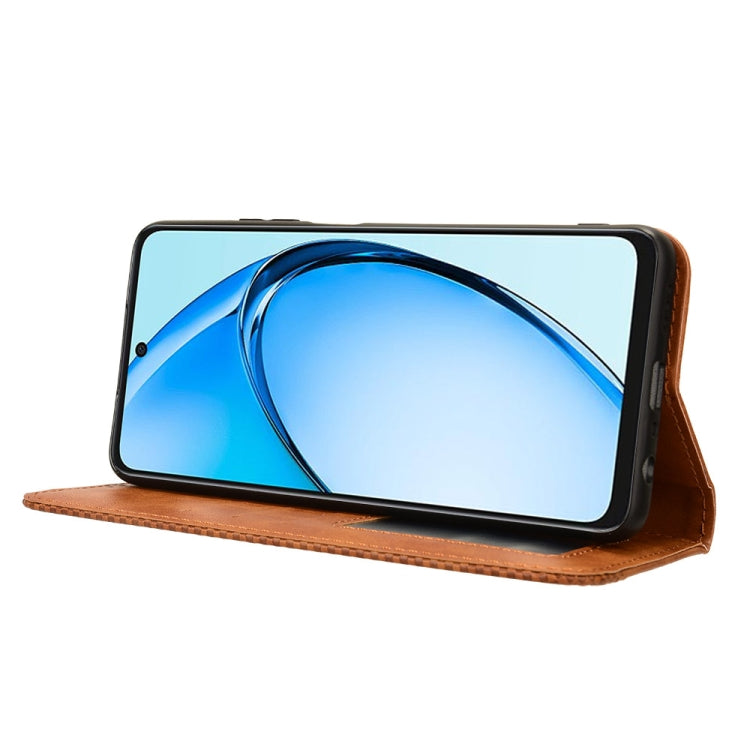 For OPPO A60 4G Magnetic Buckle Retro Texture Leather Phone Case