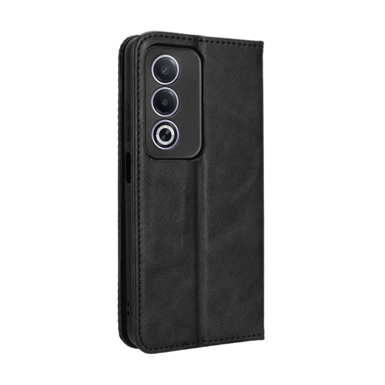 For OPPO A3 Pro 5G Global Magnetic Buckle Retro Texture Leather Phone Case