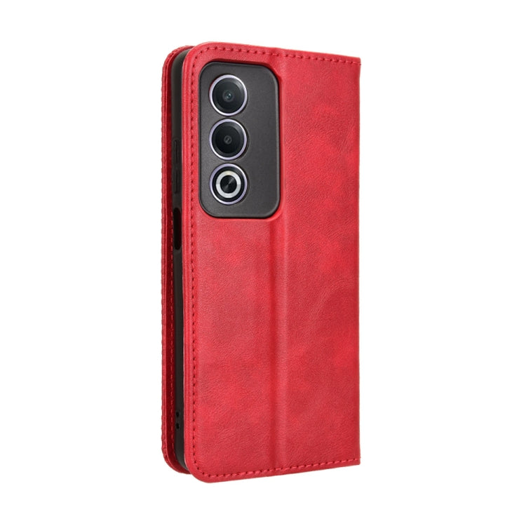 For OPPO A3 Pro 5G Global Magnetic Buckle Retro Texture Leather Phone Case