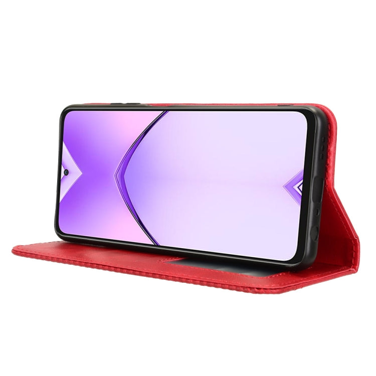 For OPPO A3 Pro 5G Global Magnetic Buckle Retro Texture Leather Phone Case