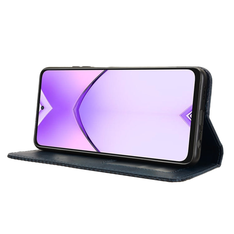 For OPPO A3 Pro 5G Global Magnetic Buckle Retro Texture Leather Phone Case