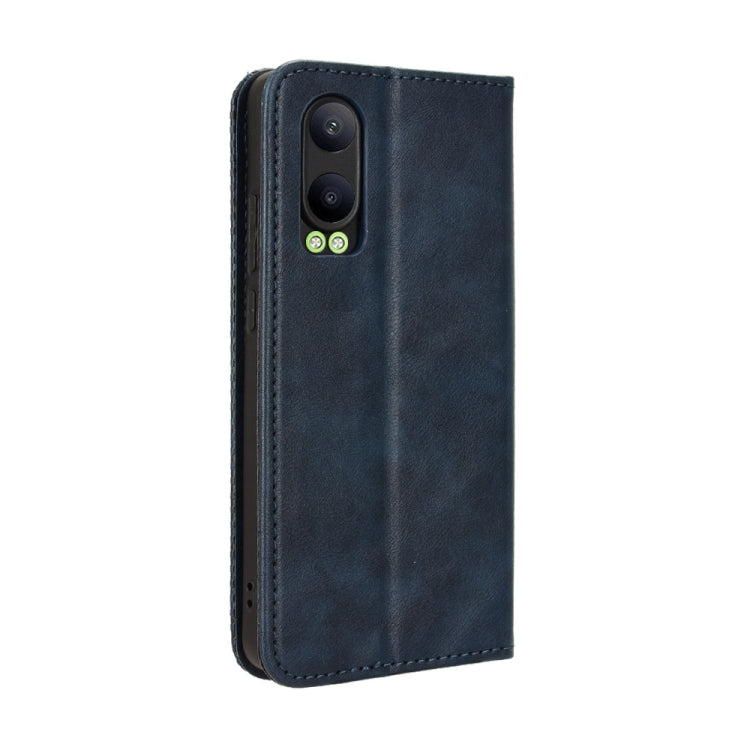 For OPPO K12X 5G / OnePlus Nord CE4 Lite 5G Magnetic Buckle Retro Texture Leather Phone Case