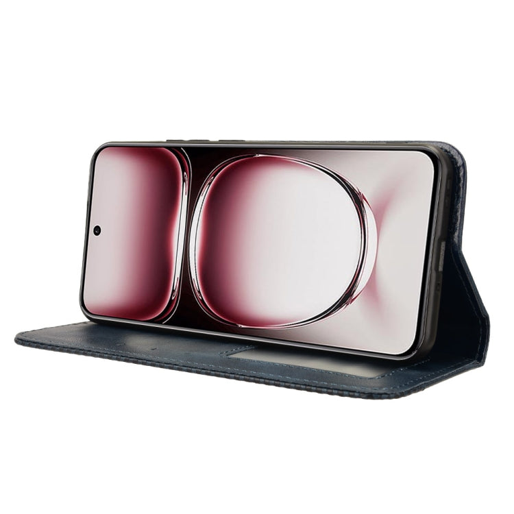 For OPPO Reno12 5G Global Magnetic Buckle Retro Texture Leather Phone Case