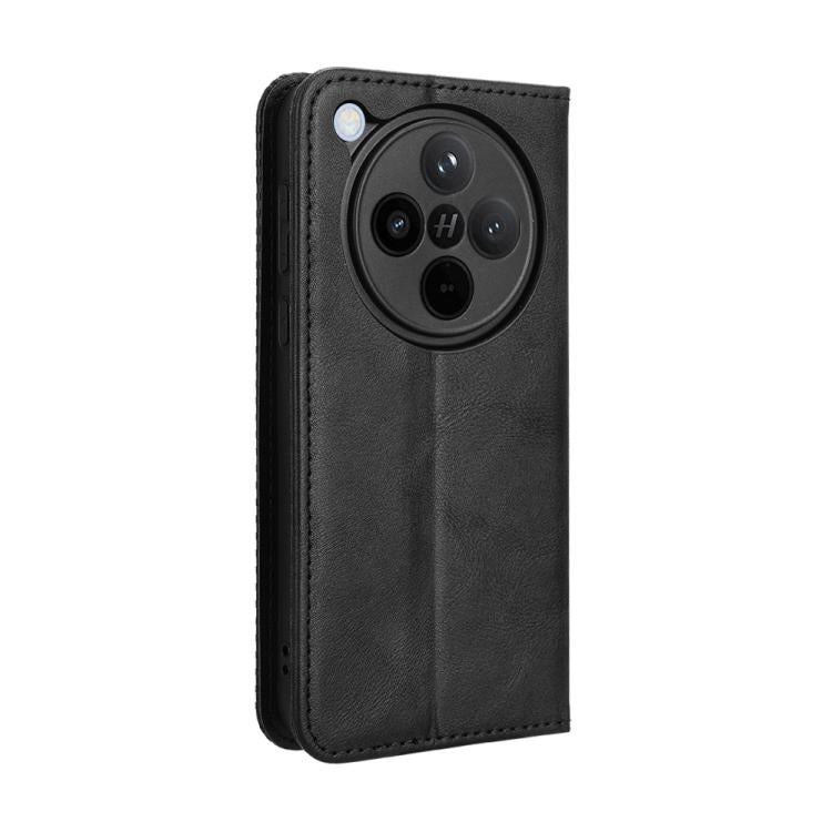 For OPPO Find X8 Magnetic Buckle Retro Texture Leather Phone Case