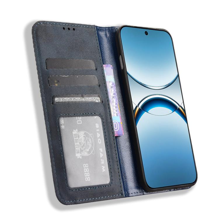 For OPPO Find X8 Magnetic Buckle Retro Texture Leather Phone Case