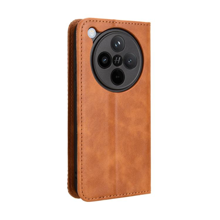 For OPPO Find X8 Magnetic Buckle Retro Texture Leather Phone Case