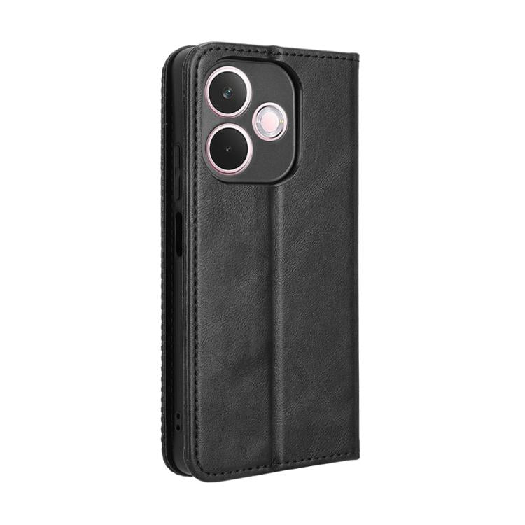 For OPPO A5 Pro Global Magnetic Buckle Retro Texture Leather Phone Case