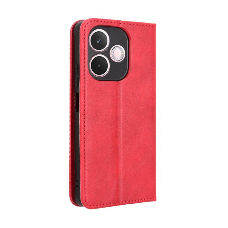 For OPPO A5 Pro Global Magnetic Buckle Retro Texture Leather Phone Case