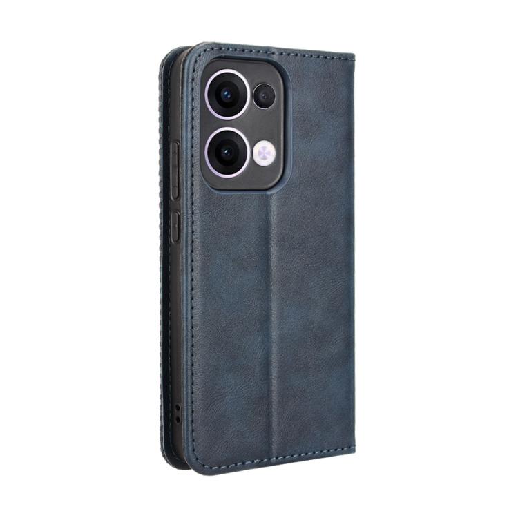 For OPPO Reno13 5G Global Magnetic Buckle Retro Texture Leather Phone Case