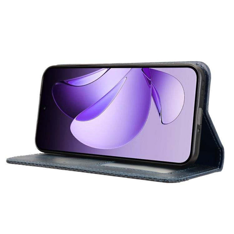 For OPPO Reno13 5G Global Magnetic Buckle Retro Texture Leather Phone Case
