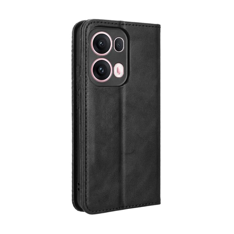 For OPPO Reno13 Pro 5G Global Magnetic Buckle Retro Texture Leather Phone Case