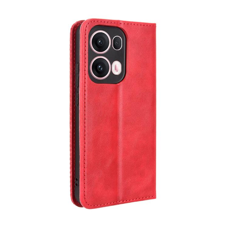 For OPPO Reno13 Pro 5G Global Magnetic Buckle Retro Texture Leather Phone Case