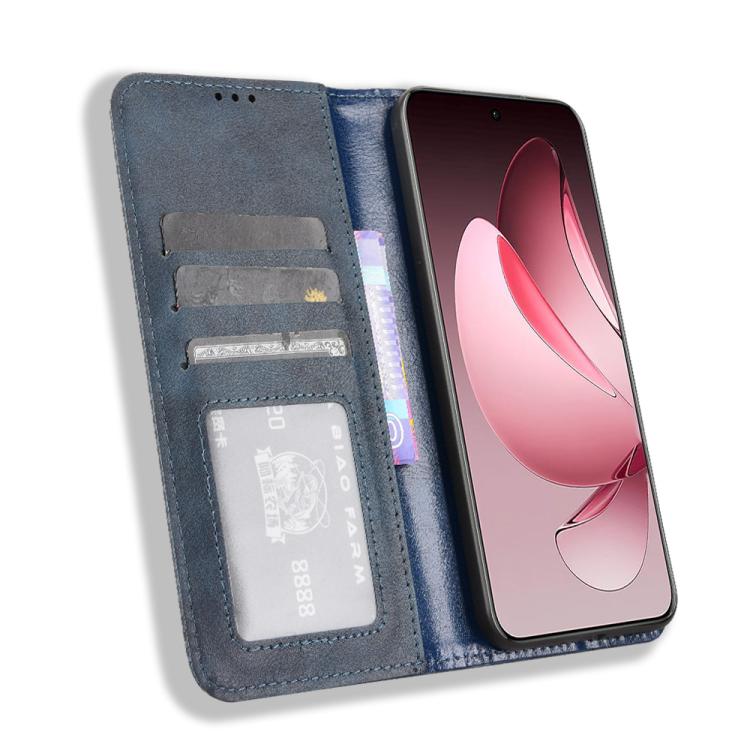 For OPPO Reno13 Pro 5G Global Magnetic Buckle Retro Texture Leather Phone Case