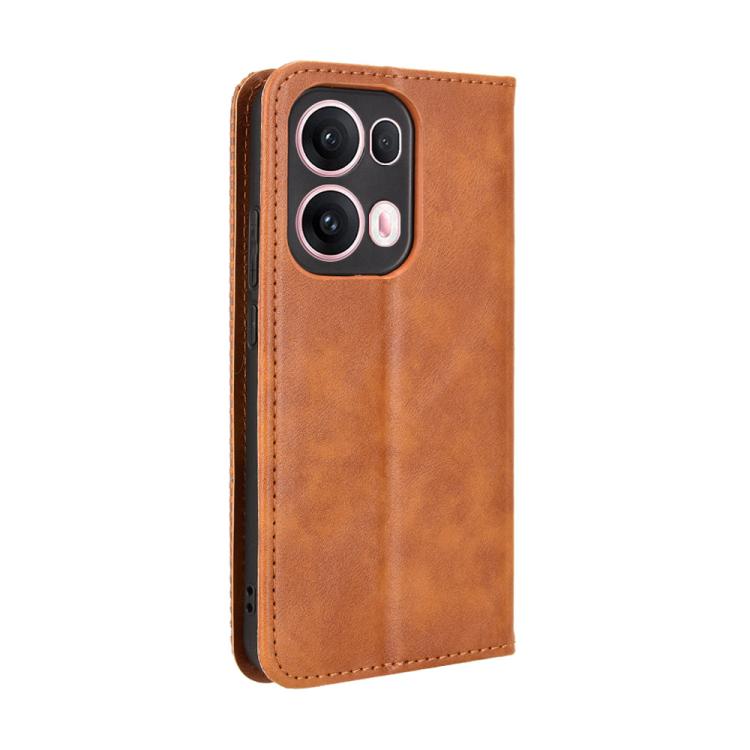 For OPPO Reno13 Pro 5G Global Magnetic Buckle Retro Texture Leather Phone Case