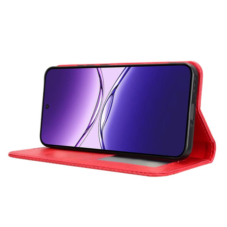 For OPPO F29 5G Global Magnetic Buckle Retro Texture Leather Phone Case