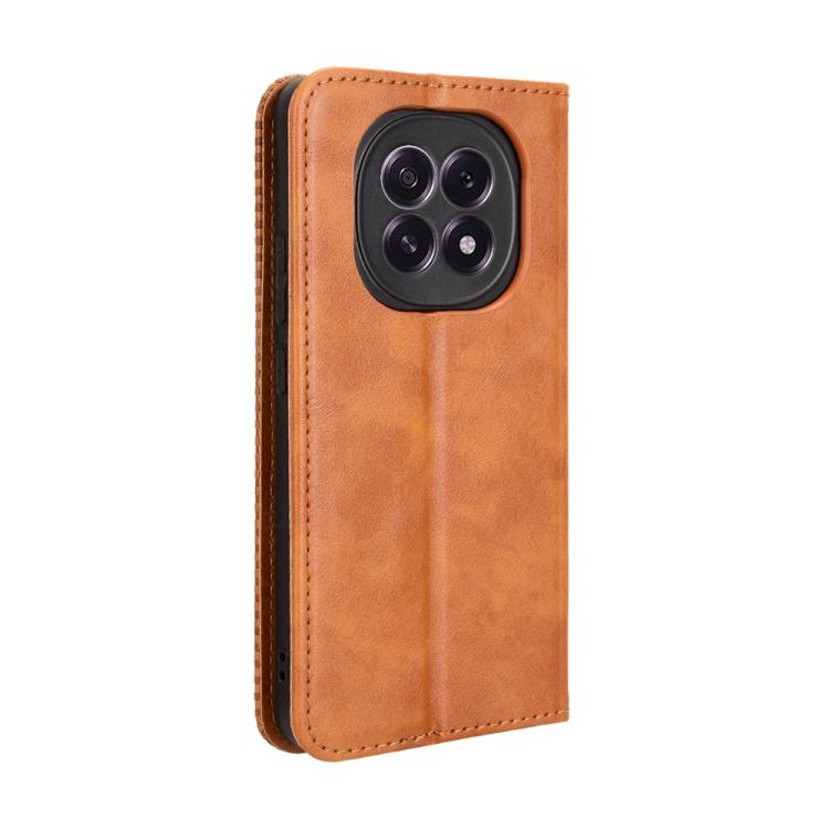 For OPPO F29 5G Global Magnetic Buckle Retro Texture Leather Phone Case