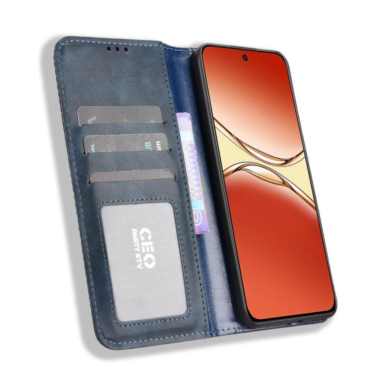 For OPPO F29 Pro 5G Magnetic Buckle Retro Texture Leather Phone Case