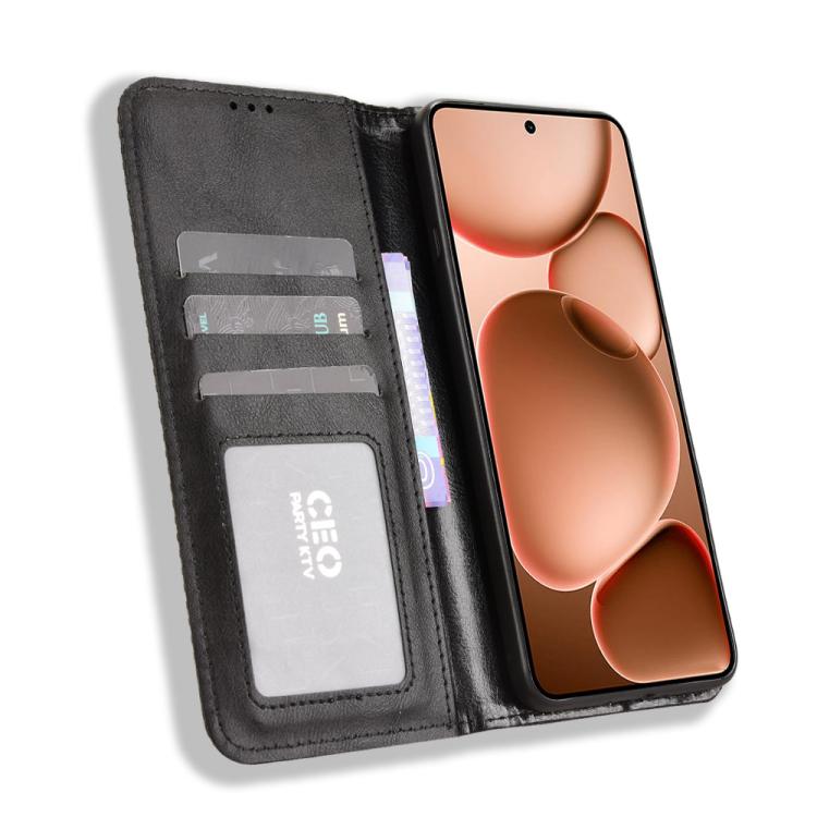 For OPPO Find X8 Ultra 5G Magnetic Buckle Retro Texture Leather Phone Case