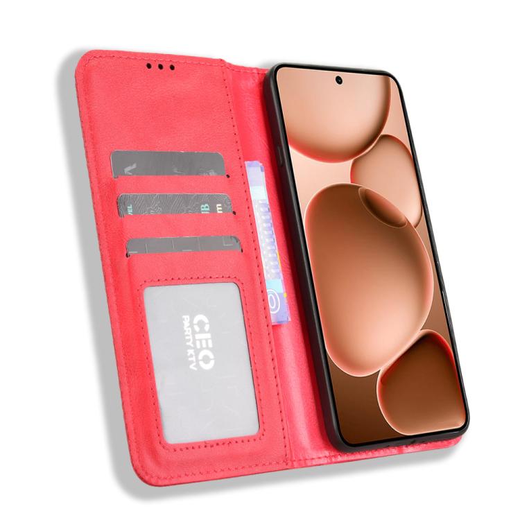 For OPPO Find X8 Ultra 5G Magnetic Buckle Retro Texture Leather Phone Case