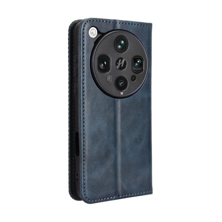 For OPPO Find X8 Ultra 5G Magnetic Buckle Retro Texture Leather Phone Case