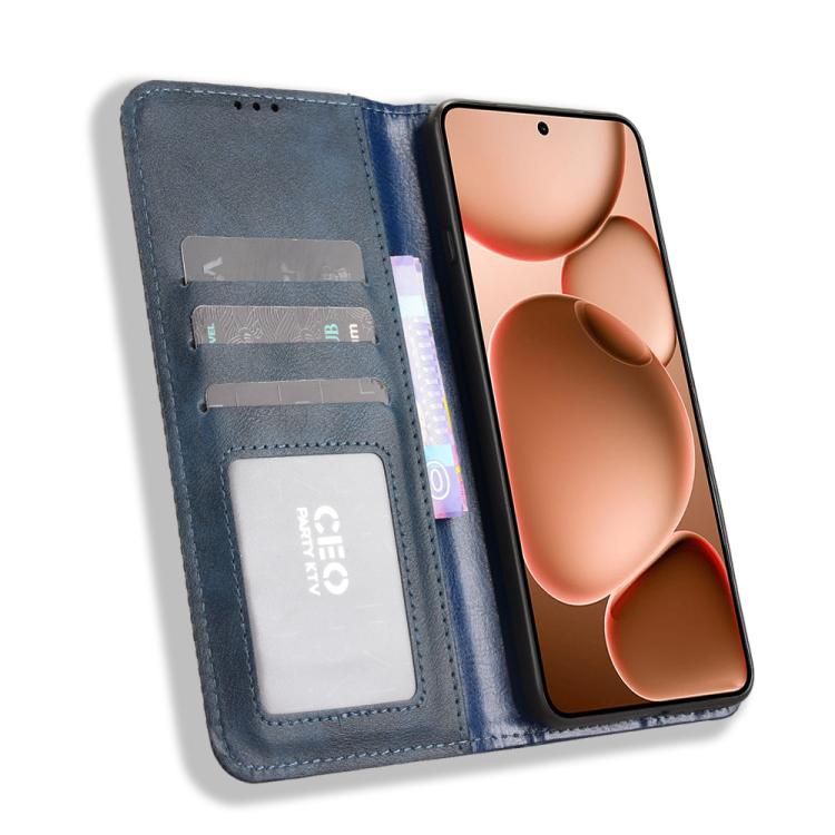 For OPPO Find X8 Ultra 5G Magnetic Buckle Retro Texture Leather Phone Case