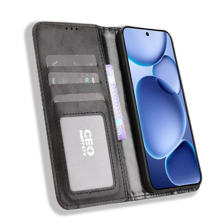 For OPPO Find X8s 5G Magnetic Buckle Retro Texture Leather Phone Case