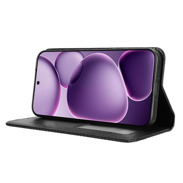 For OPPO Find X8s+ 5G Magnetic Buckle Retro Texture Leather Phone Case