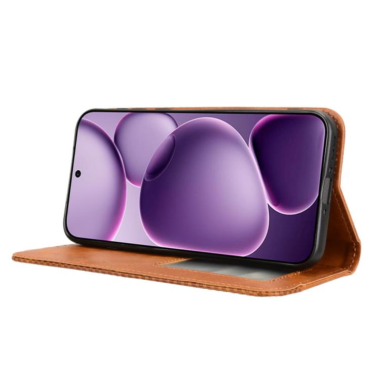 For OPPO Find X8s+ 5G Magnetic Buckle Retro Texture Leather Phone Case