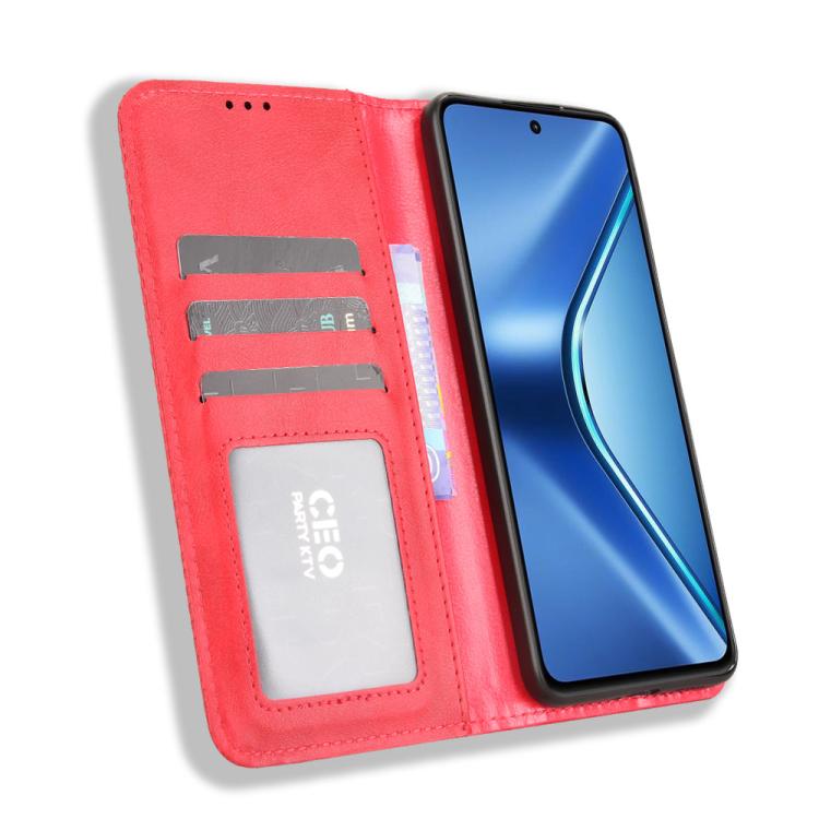 For OPPO K13 5G Magnetic Buckle Retro Texture Leather Phone Case