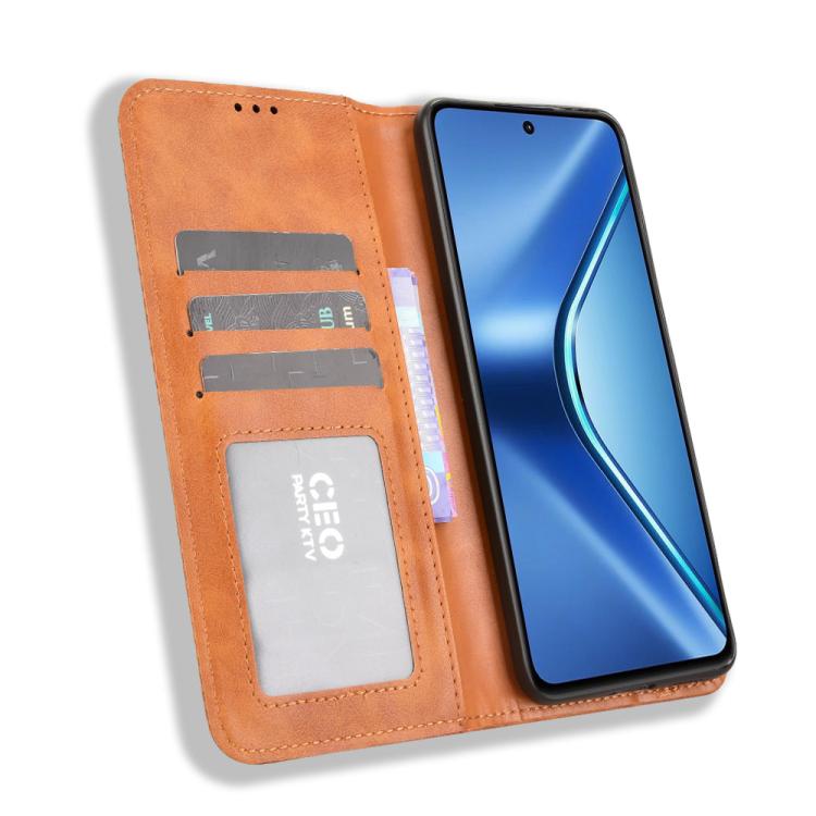 For OPPO K13 5G Magnetic Buckle Retro Texture Leather Phone Case