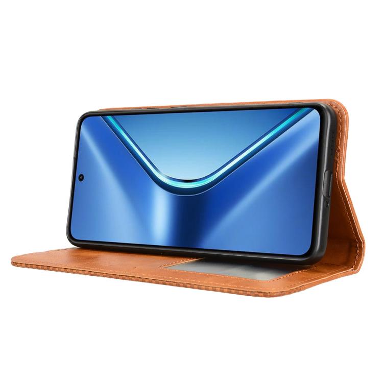 For OPPO K13 5G Magnetic Buckle Retro Texture Leather Phone Case