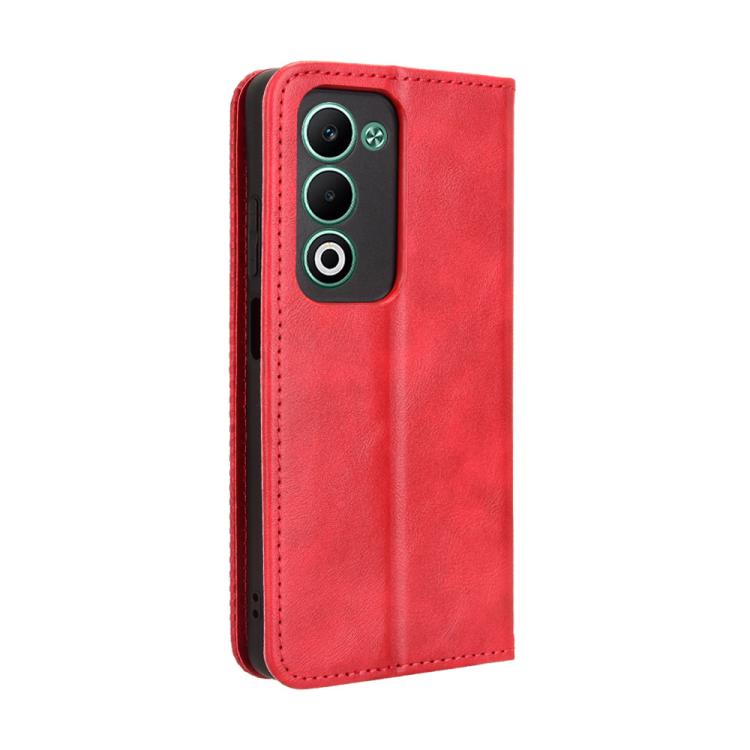 For OPPO A5 4G / 5G Global Magnetic Buckle Retro Texture Leather Phone Case