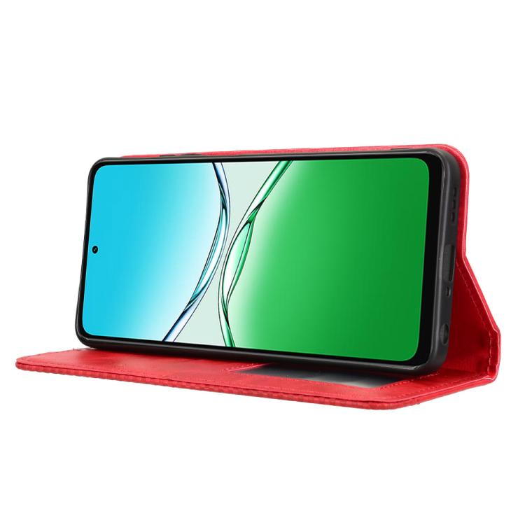 For OPPO A5 4G / 5G Global Magnetic Buckle Retro Texture Leather Phone Case