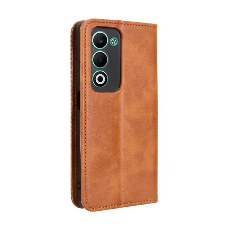 For OPPO A5 4G / 5G Global Magnetic Buckle Retro Texture Leather Phone Case