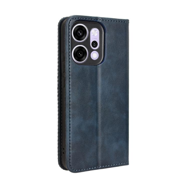 For OPPO Reno14 5G Global Magnetic Buckle Retro Texture Leather Phone Case