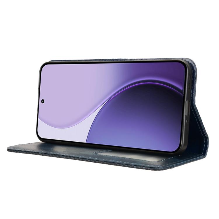 For OPPO Reno14 5G Global Magnetic Buckle Retro Texture Leather Phone Case