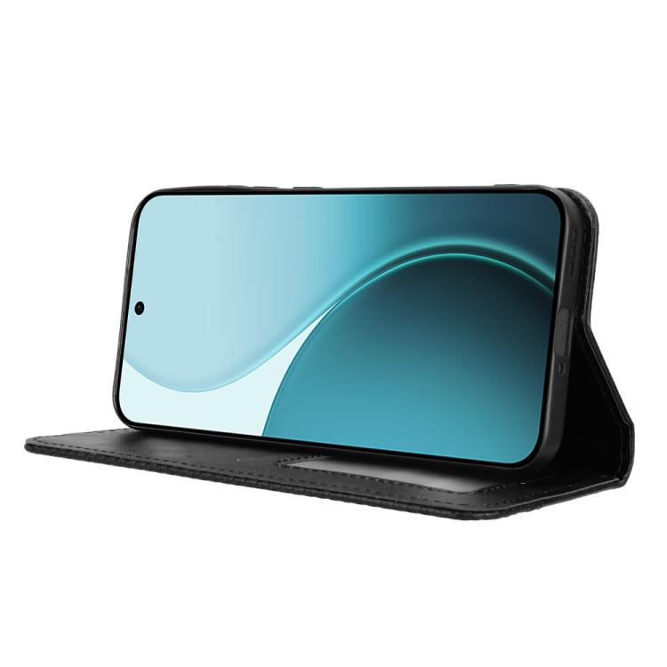 For OPPO Reno14 F 5G Magnetic Buckle Retro Texture Leather Phone Case