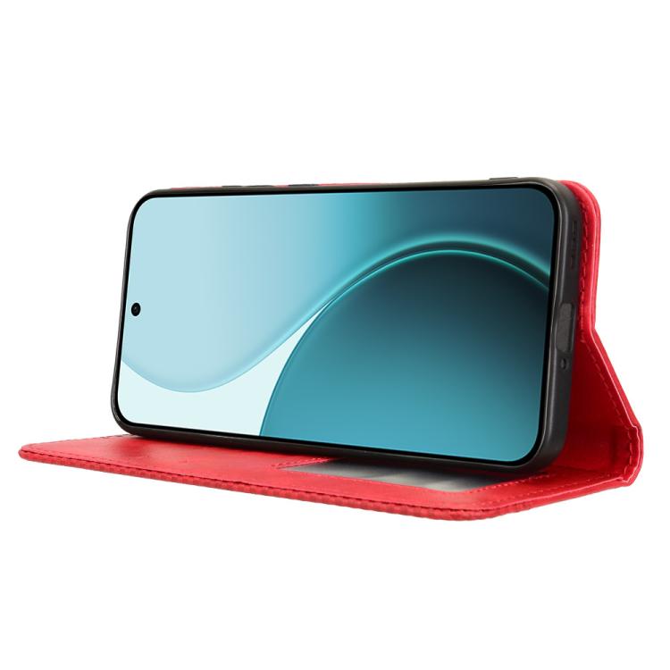 For OPPO Reno14 F 5G Magnetic Buckle Retro Texture Leather Phone Case