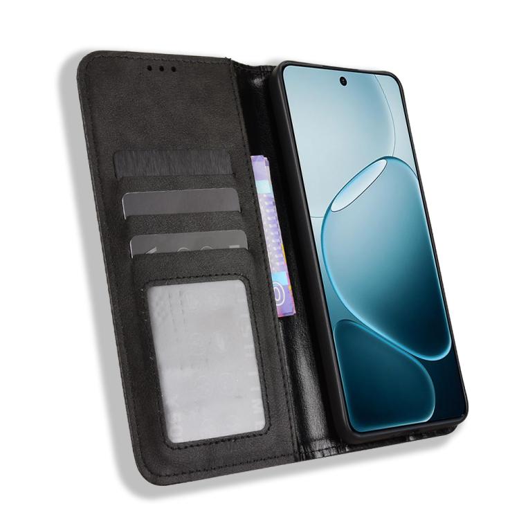 For OPPO A6 Max 5G / F31 Pro+ 5G Magnetic Buckle Retro Texture Leather Phone Case