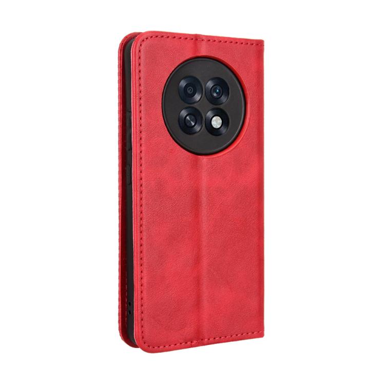 For OPPO A6 Max 5G / F31 Pro+ 5G Magnetic Buckle Retro Texture Leather Phone Case