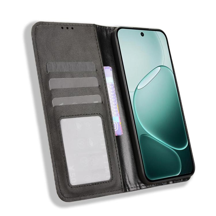 For OPPO F31 Pro 5G Magnetic Buckle Retro Texture Leather Phone Case