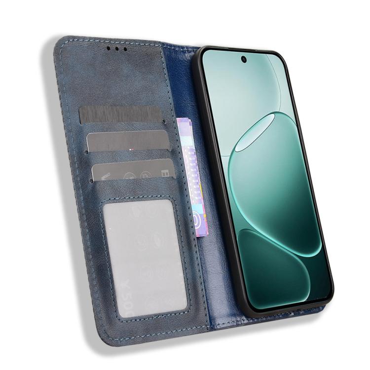 For OPPO F31 Pro 5G Magnetic Buckle Retro Texture Leather Phone Case