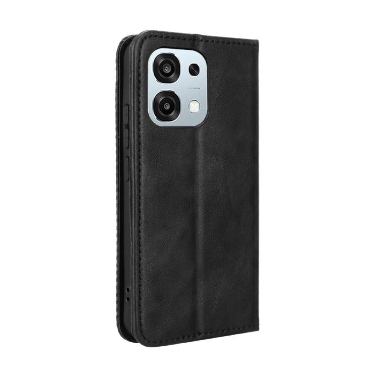 For OPPO A6 Pro 4G / 5G Global / F31 5G Magnetic Buckle Retro Texture Leather Phone Case
