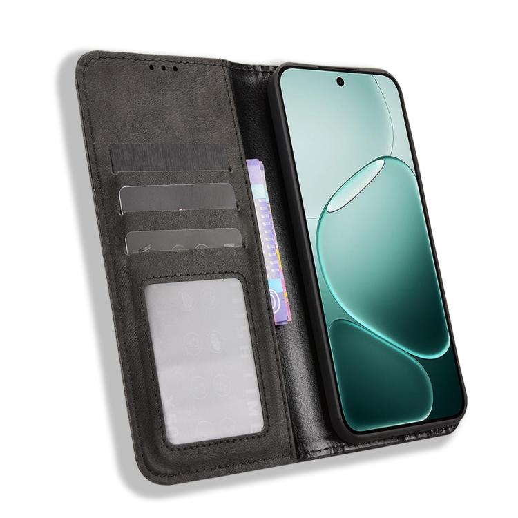 For OPPO A6 Pro 4G / 5G Global / F31 5G Magnetic Buckle Retro Texture Leather Phone Case