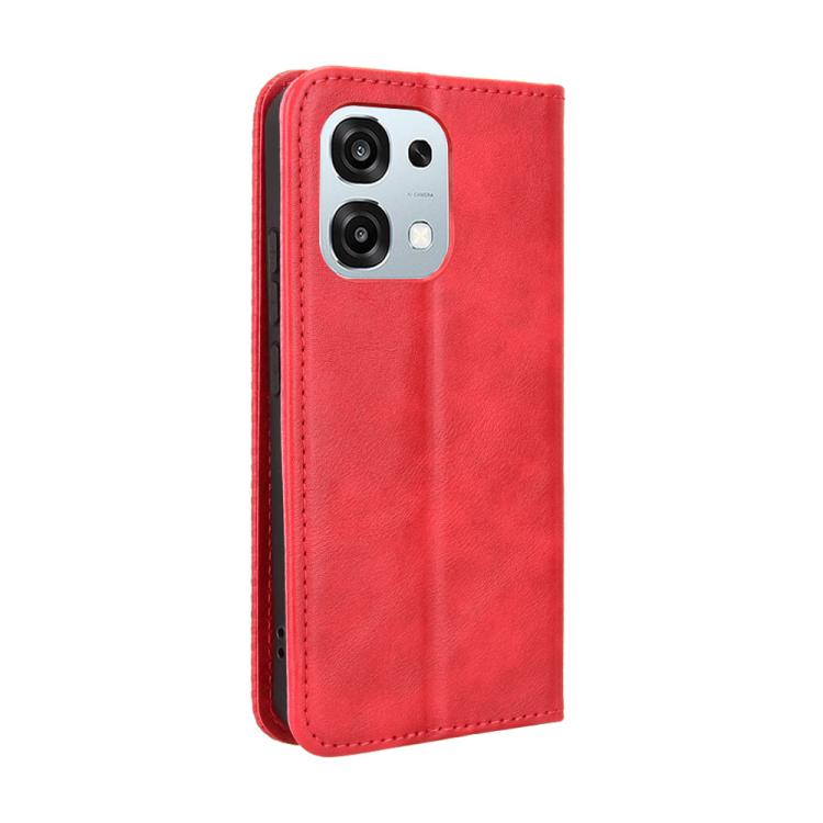 For OPPO A6 Pro 4G / 5G Global / F31 5G Magnetic Buckle Retro Texture Leather Phone Case
