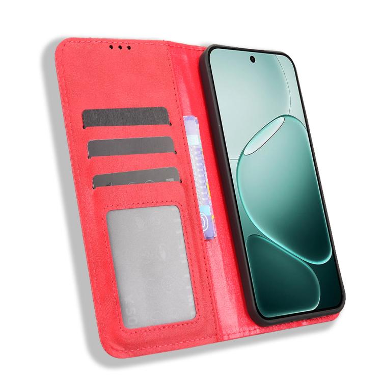For OPPO A6 Pro 4G / 5G Global / F31 5G Magnetic Buckle Retro Texture Leather Phone Case
