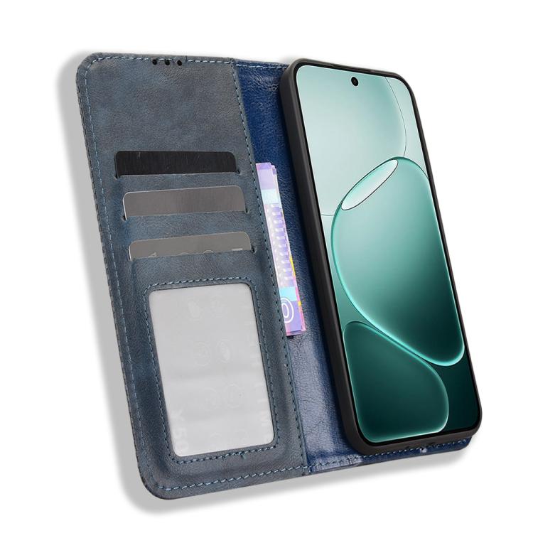 For OPPO A6 Pro 4G / 5G Global / F31 5G Magnetic Buckle Retro Texture Leather Phone Case