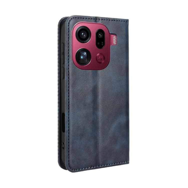 For OPPO Find X9 Pro Magnetic Buckle Retro Texture Leather Phone Case