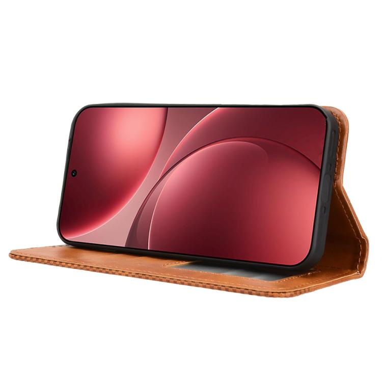 For OPPO Find X9 Pro Magnetic Buckle Retro Texture Leather Phone Case